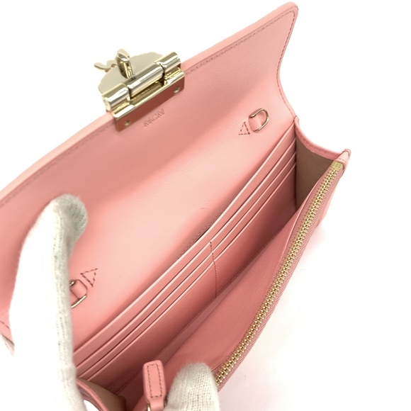 MCM Visetos Chain Wallet Pink - Picture 4 of 10